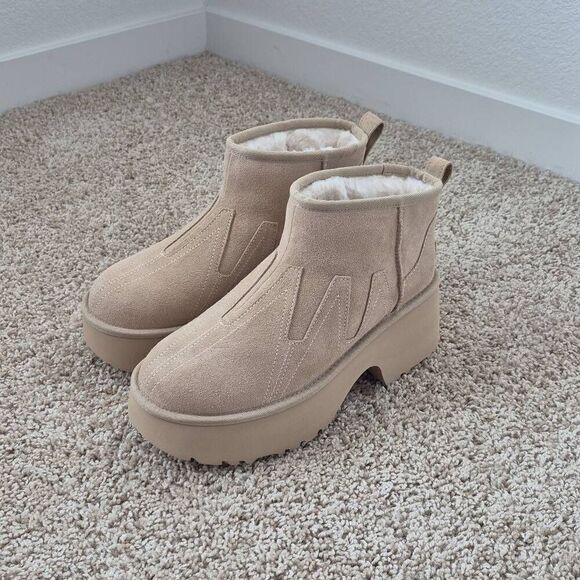 UGG Shoes - UGG CLASSIC ULTRA MINI HEIGHTS HICKORY PLATFORM BOOTS SIZE 10